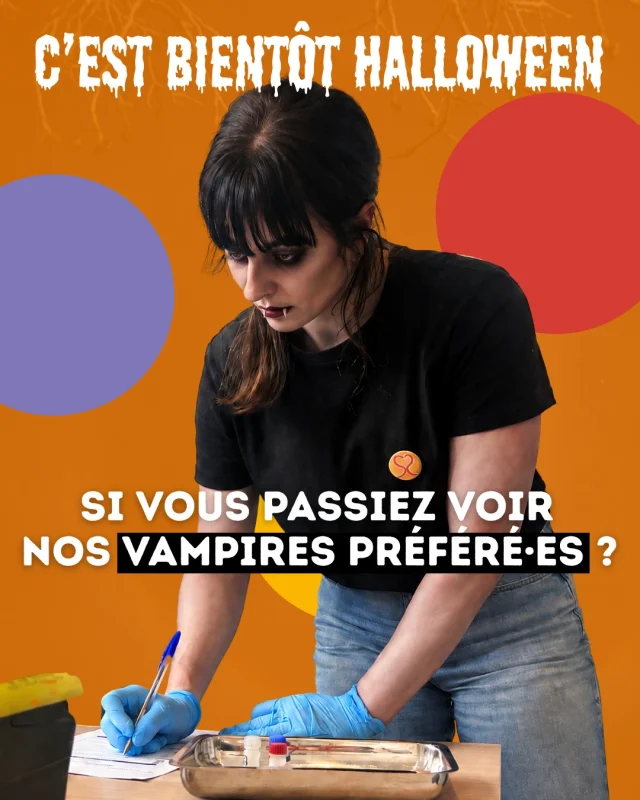 🦇 Nos vampires n'ont besoin que de quelques gouttes de votre sang pour vous aider à prendre soin de votre santé 🧛🏻‍♀️ 

Vous pouvez trouver d'autres lieux de dépistage via notre moteur de recherche (lien en bio).

Ou via le site de @monplanningfamilial.be 

 #spookyseason👻 #spooky #dépistage🌸 #santé